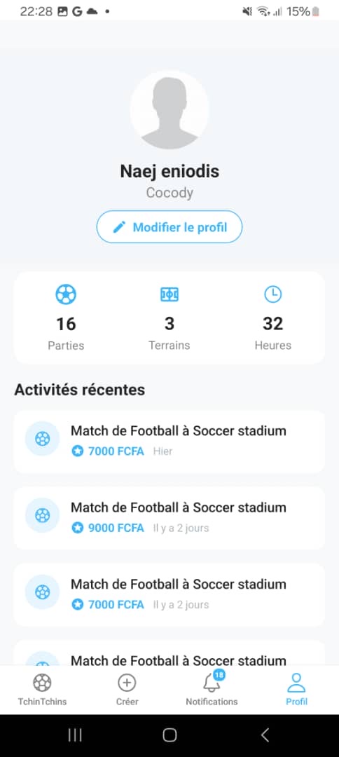 Réservez & Jouez - Écran IBORI